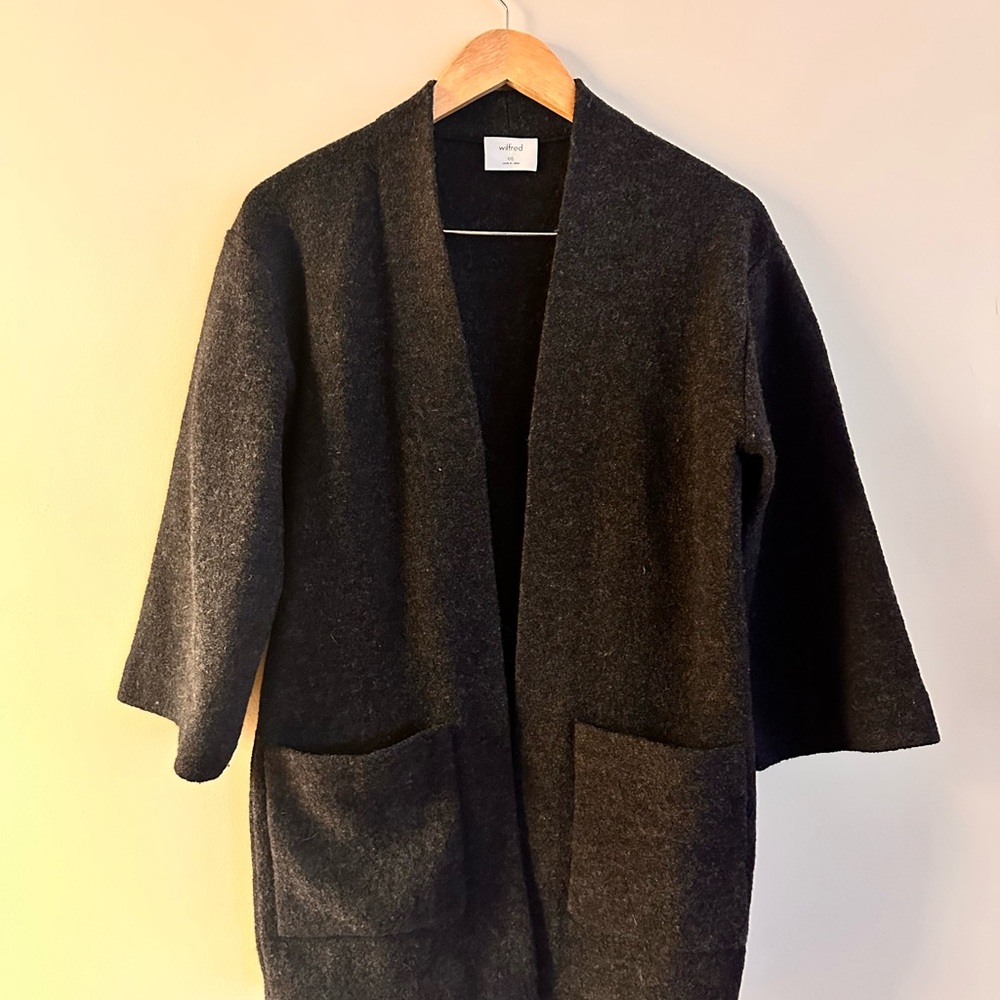 Wilfred 100% Merino Wool Jacket | XXS | Soft Minimalist Aritzia Layer